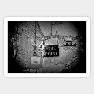 Fire Point Emergency Stop, Urbex Sticker